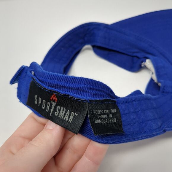 Riss Lake Riptides Sun Visor Hat Blue One Size Adjustable Embroidered Sportsman - Picture 8 of 8